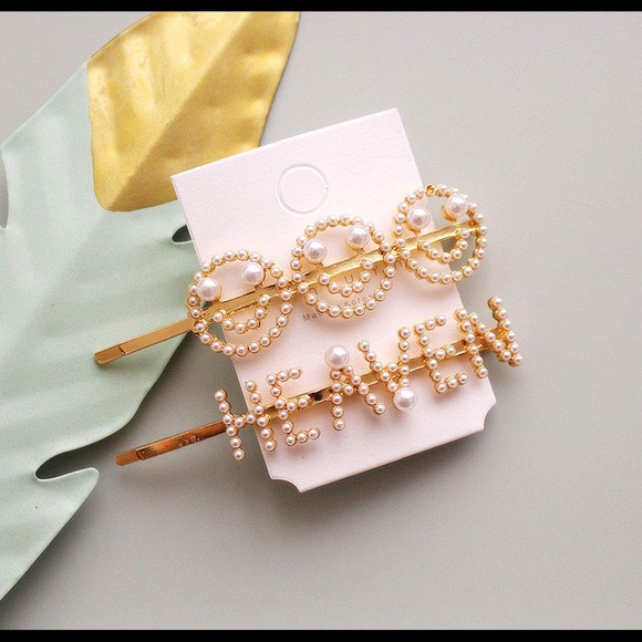 Pearl Hair Clips - Picture 4 of 5